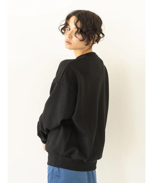 koe（コエ）の「裏起毛ビッグシルエットスウェットクルー（スウェット・レディース・ピンク/ブラック/杢グレー/アイボリー・M/L）」の5枚目の写真