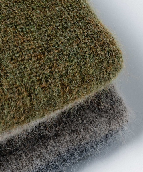 quadro（クオドロ）の「キッドモヘア片畦パネルボーダークルーネックP/O（ニット/セーター・メンズ・モカ/ダークグレー・LARGE/MEDIUM）」の21枚目の写真