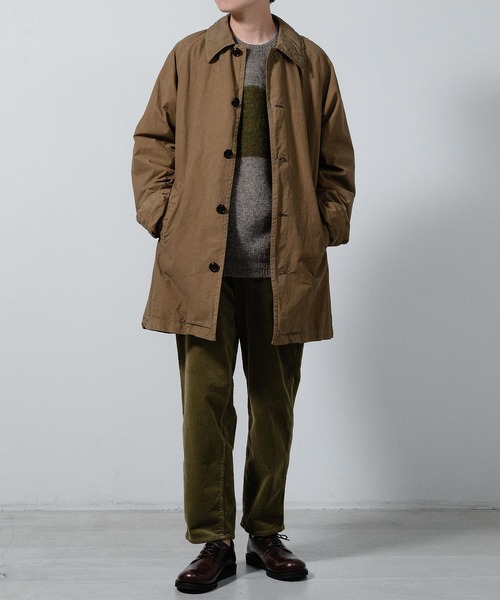 quadro（クオドロ）の「キッドモヘア片畦パネルボーダークルーネックP/O（ニット/セーター・メンズ・モカ/ダークグレー・LARGE/MEDIUM）」の7枚目の写真