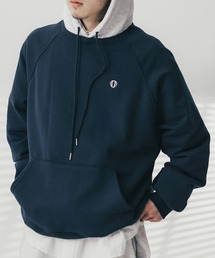 ANGLAN | AG-Double Color Wappen Raglan Hoodie/アングラン ダブルカラーワッペンラグランパーカー(パーカー)