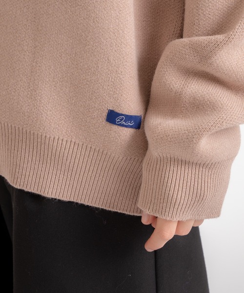 ONCILY(オンシェリー)の「SKIPPER POLO KNIT / スキッパーポロニット(ニット/セーター・メンズ・グレー/ベージュ・MEDIUM/LARGE)」の11枚目の写真