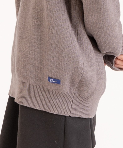 ONCILY(オンシェリー)の「SKIPPER POLO KNIT / スキッパーポロニット(ニット/セーター・メンズ・グレー/ベージュ・MEDIUM/LARGE)」の21枚目の写真