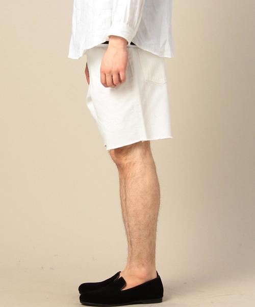 BEAUTY&YOUTH UNITED ARROWS（ビューティーアンドユースユナイテッドアローズ）の「BY デニム カットオフ ショーツ◆（デニムパンツ・メンズ・ホワイト/コバルトブルー・30inch/32inch/28inch/34inch）」の5枚目の写真