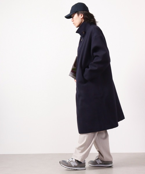 Revo.（レボ）の「Revo. メルトン ロングチェスターコート（チェスターコート・メンズ・ベージュ/ネイビー/ブラック/ライトブルー・2/1）」の19枚目の写真