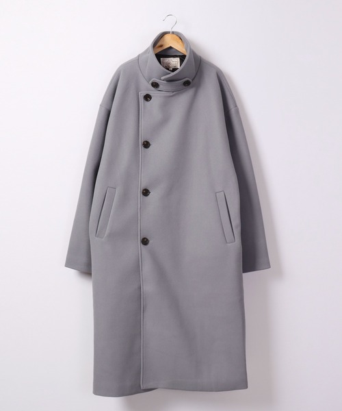 Revo.（レボ）の「Revo. メルトン ロングチェスターコート（チェスターコート・メンズ・ベージュ/ネイビー/ブラック/ライトブルー・2/1）」の8枚目の写真