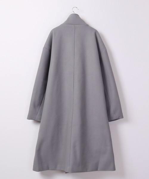 Revo.（レボ）の「Revo. メルトン ロングチェスターコート（チェスターコート・メンズ・ベージュ/ネイビー/ブラック/ライトブルー・2/1）」の9枚目の写真