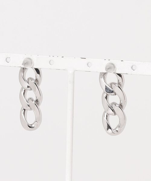 Figments（フィグメンツ）の「チェーンピアス（ピアス（両耳用）・レディース・シルバー・FREE）」の5枚目の写真