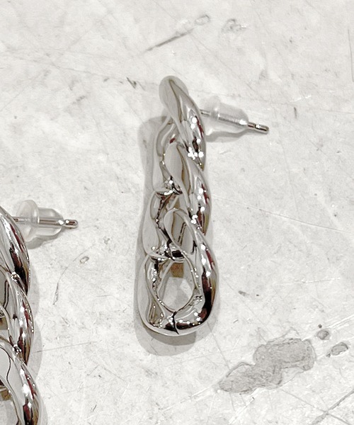 Figments（フィグメンツ）の「チェーンピアス（ピアス（両耳用）・レディース・シルバー・FREE）」の3枚目の写真