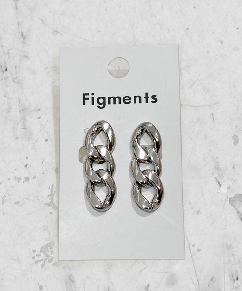Figments（フィグメンツ）の「チェーンピアス（ピアス（両耳用）・レディース・シルバー・FREE）」の4枚目の写真