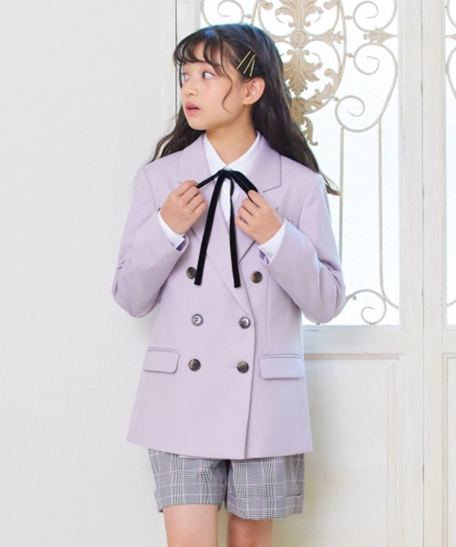 CHOPIN（ショパン）の「【卒服】Wジャケットチェックショートパンツ