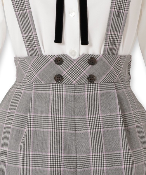 極美品♥ショパン 卒服 165 豪華 5点セット パンツスーツ チェック 大きめ CHOPIN（ショパン）の「【卒服】Wジャケットチェックショートパンツ