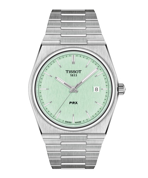 [ティソ] TISSOT PRX ピーアールエックス ライトグリーン文字盤 ブレスレット
