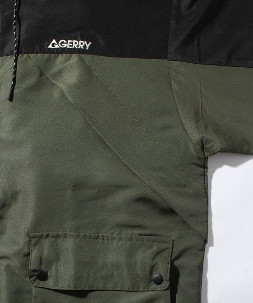 GERRY(ジェリー)の「【GERRY/ジェリー】ポリエステルツイル ワンポイントロゴ マウンテンパーカー(撥水仕様)(マウンテンパーカー・メンズ・アイボリー/カーキ系/ネイビー系/ブラック・LL/L/M)」の21枚目の写真