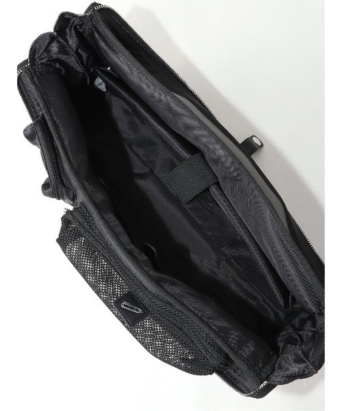 m.f.editorial（エムエフエディトリアル）の「m.f.エディトリアル メンズ ヘリンボン×シボ 2WAYブリーフバッグ A4対応（ビジネスバッグ・メンズ・ブラック/グレー系その他2・FREE）」の13枚目の写真