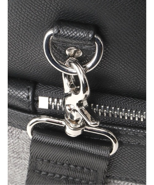 m.f.editorial（エムエフエディトリアル）の「m.f.エディトリアル メンズ ヘリンボン×シボ 2WAYブリーフバッグ A4対応（ビジネスバッグ・メンズ・ブラック/グレー系その他2・FREE）」の15枚目の写真