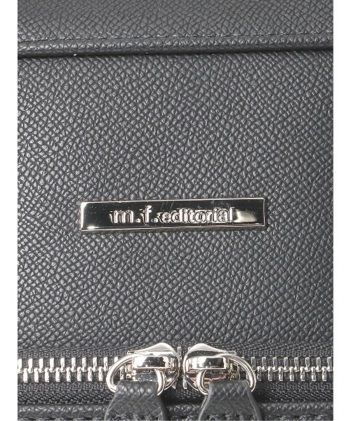 m.f.editorial（エムエフエディトリアル）の「m.f.エディトリアル メンズ ヘリンボン×シボ 2WAYブリーフバッグ A4対応（ビジネスバッグ・メンズ・ブラック/グレー系その他2・FREE）」の16枚目の写真
