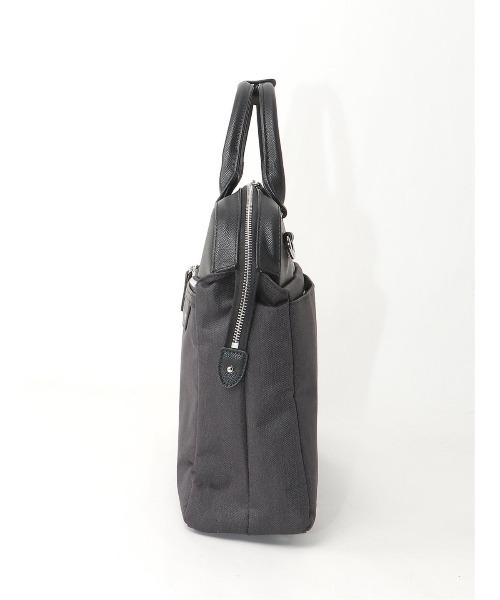 m.f.editorial（エムエフエディトリアル）の「m.f.エディトリアル メンズ ヘリンボン×シボ 2WAYブリーフバッグ A4対応（ビジネスバッグ・メンズ・ブラック/グレー系その他2・FREE）」の22枚目の写真