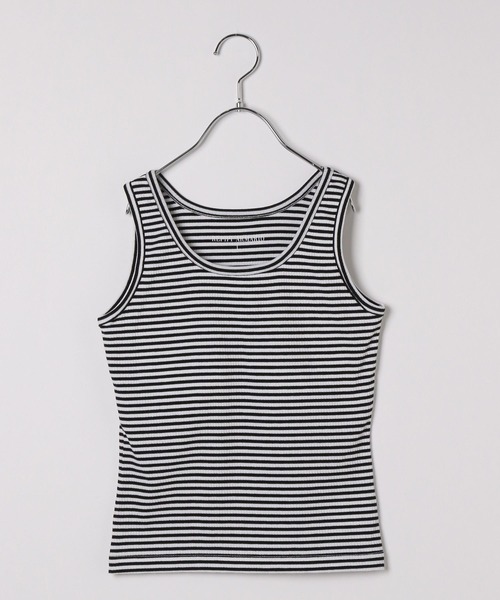 repipi armario（レピピ アルマリオ）の「ベーシックリブタンク(パッド付)（タンクトップ・キッズ・グレー系その他/ブラック/アイボリー/ピンク/ライム/パープル系その他/ブルー・SMALL/MEDIUM/LARGE）」の4枚目の写真