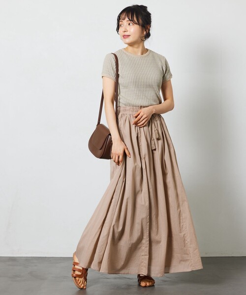 FREAK'S STORE(フリークスストア)の「【限定展開】 インド ボイル ボリューム スカート(スカート・レディース・ブラック/オフホワイト/ブルー/ベージュ/オレンジ/ピンク/グリーン・SMALL/MEDIUM)」の19枚目の写真