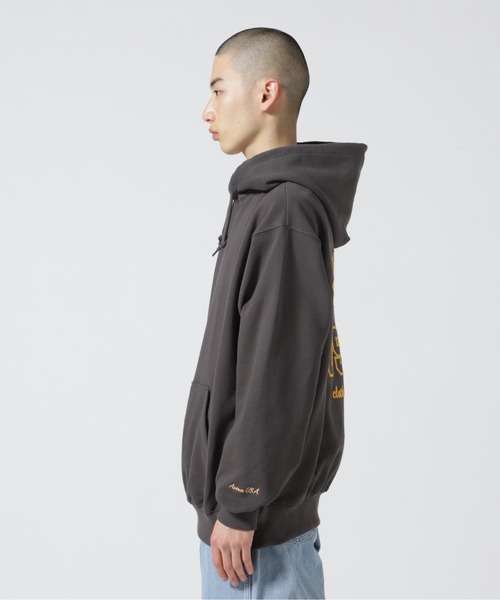 AVIREX（アヴィレックス）の「【WEB&DEPOT限定】AVIREX USA SWEAT PULL OVER PARKA / アヴィレックス スウェット プルオーバー パーカー（パーカー・メンズ・オリーブ/チャコールグレー/ブラウン/オートミール・FREE/MEDIUM/LARGE/X-LARGE/XX-LARGE）」の12枚目の写真