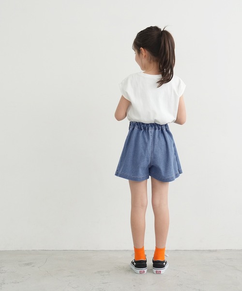 coca（coca）（コカ）の「キッズ デニムプリーツスカッツ（スカート・キッズ・ブラック/ブルー・100/110/120/130/140）」の11枚目の写真