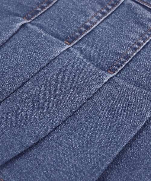 coca（coca）（コカ）の「キッズ デニムプリーツスカッツ（スカート・キッズ・ブラック/ブルー・100/110/120/130/140）」の6枚目の写真