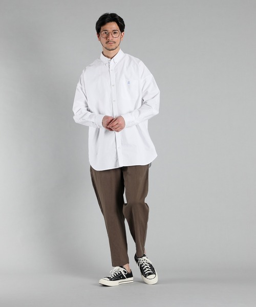 LANVIN en Bleu - ランバンオンブルー シースルーシャツ LANVIN en Bleu（ランバンオンブルー）の「コットン/リネン 7分