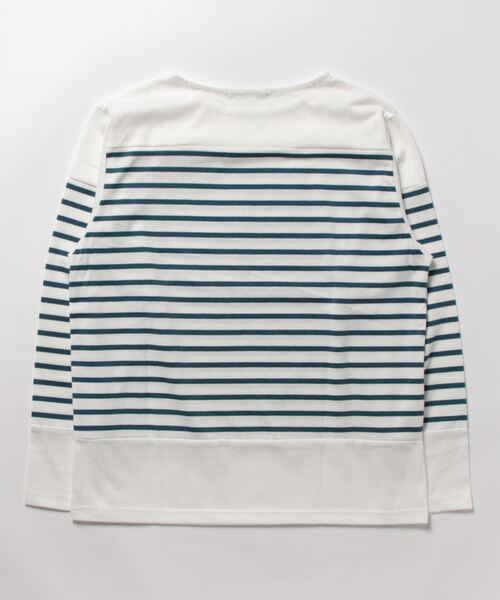 Grand PARK(グランドパーク)の「パネル切替ボートネックTシャツ(Tシャツ/カットソー・メンズ・グリーン/ブルー・MEDIUM/X-LARGE/LARGE)」の3枚目の写真