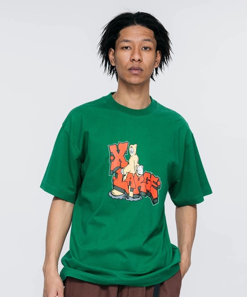 XLARGE（エクストララージ）の「MAN IN A HOOD S/S TEE（Tシャツ/カットソー・メンズ・ホワイト/グリーン/ブラック・XL/M/S/L）」の11枚目の写真