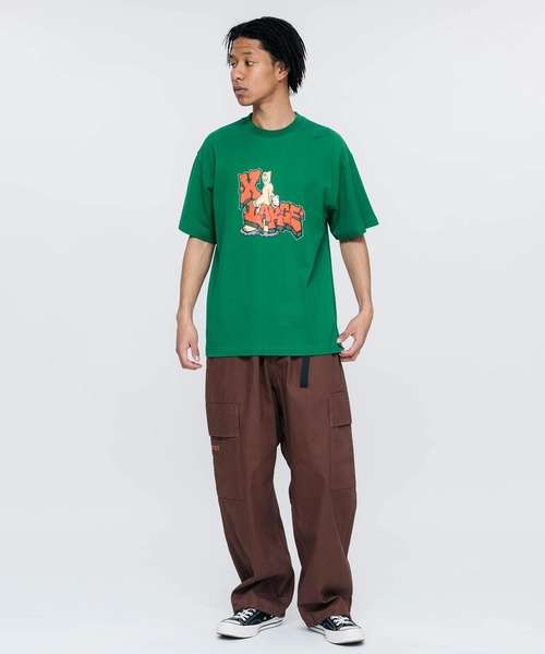 XLARGE（エクストララージ）の「MAN IN A HOOD S/S TEE（Tシャツ/カットソー・メンズ・ホワイト/グリーン/ブラック・XL/M/S/L）」の12枚目の写真