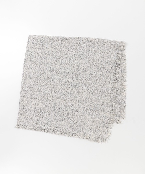 RODE SKO（ロデスコ）の「ASAUCE MELER　ギマコットンツィーディースクエアストール（ストール/ショール・レディース・オレンジ系その他/ホワイト系その他・ONE）」の2枚目の写真