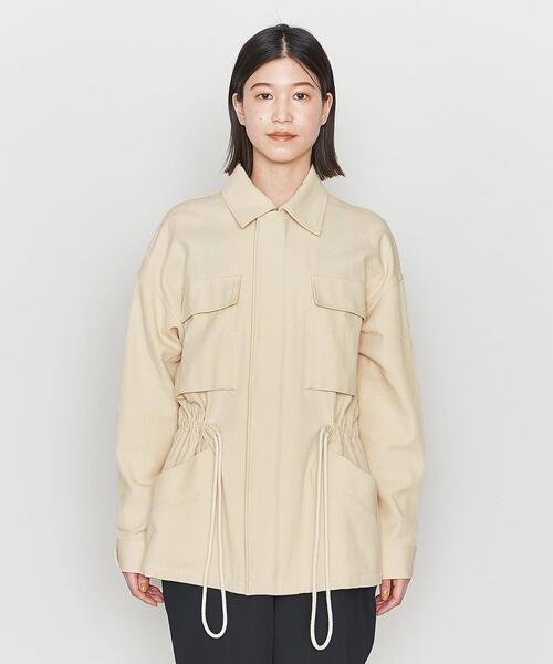 ASTRAET（アストラット）の「＜ASTRAET＞コットン ミリタリーブルゾン（ミリタリージャケット・レディース・ナチュラル・FREE）」の2枚目の写真