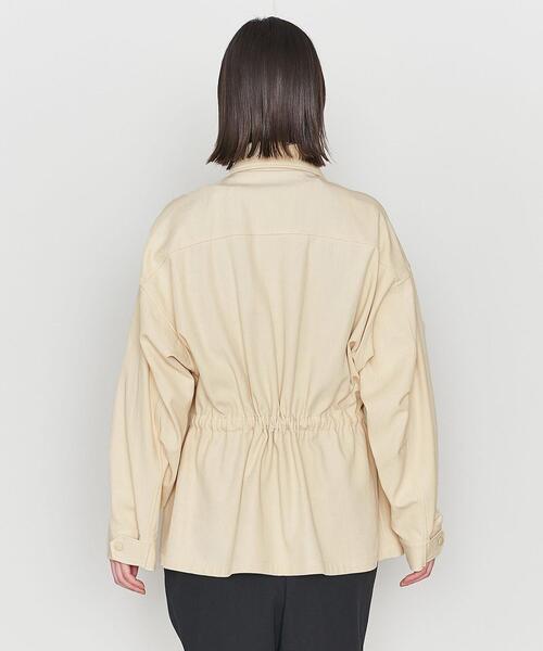 ASTRAET（アストラット）の「＜ASTRAET＞コットン ミリタリーブルゾン（ミリタリージャケット・レディース・ナチュラル・FREE）」の4枚目の写真