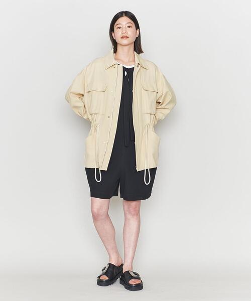 ASTRAET（アストラット）の「＜ASTRAET＞コットン ミリタリーブルゾン（ミリタリージャケット・レディース・ナチュラル・FREE）」の3枚目の写真