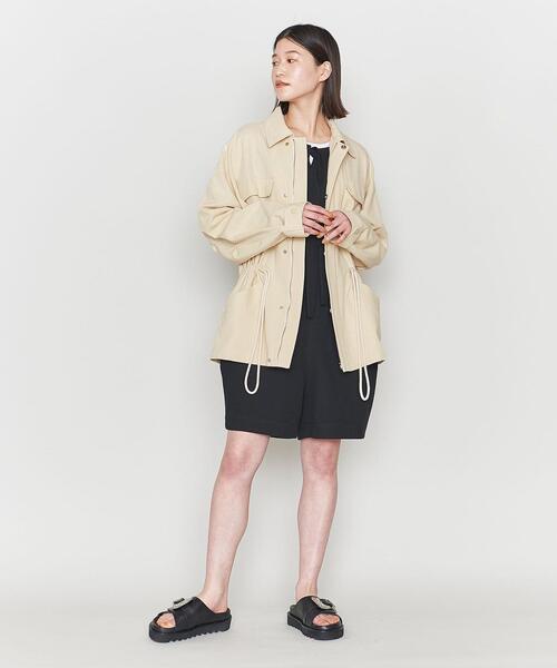 ASTRAET（アストラット）の「＜ASTRAET＞コットン ミリタリーブルゾン（ミリタリージャケット・レディース・ナチュラル・FREE）」の7枚目の写真