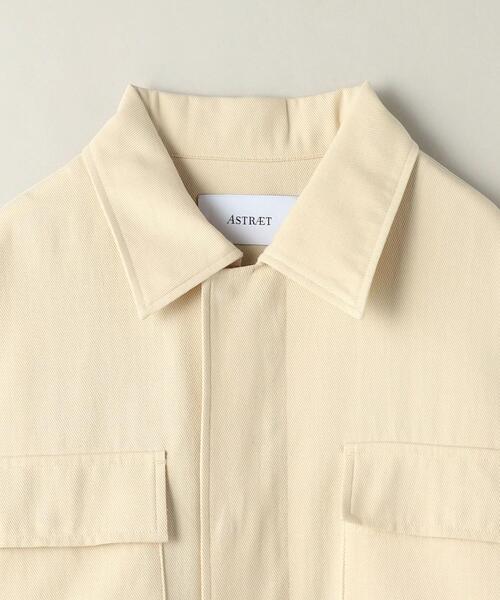ASTRAET（アストラット）の「＜ASTRAET＞コットン ミリタリーブルゾン（ミリタリージャケット・レディース・ナチュラル・FREE）」の9枚目の写真