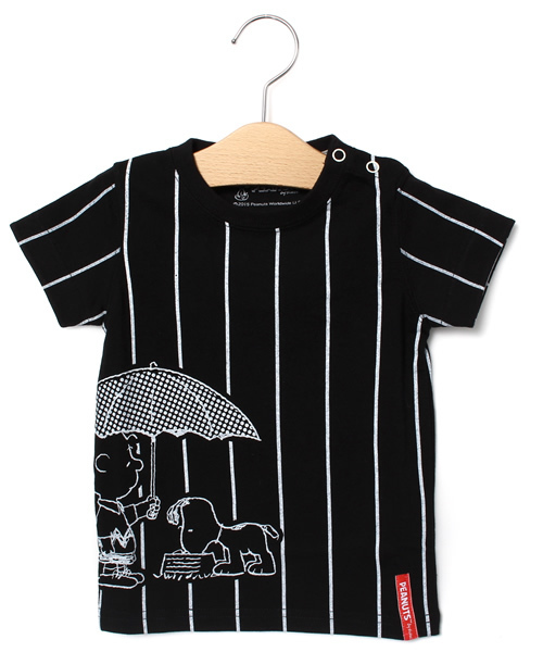 CIAOPANIC TYPY(チャオパニックティピー)の「【PEANUTS×CIAOPANIC TYPY】ピーナッツコラボレイン(Tシャツ/カットソー・キッズ・ホワイト/ブラック・135/105/115/125/95)」の2枚目の写真