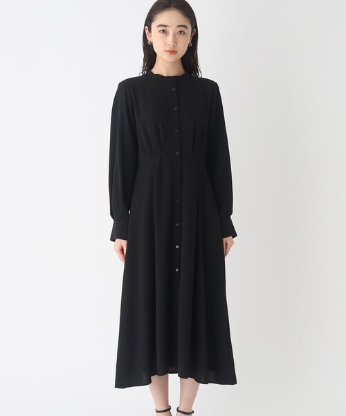 OPAQUE.CLIP（オペークドットクリップ）の「◆フィット&フレア ワンピース【イージーケア/洗濯機洗い可】（ワンピース・レディース・ブラック/ホワイト系3・38/40）」の12枚目の写真