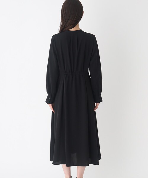 OPAQUE.CLIP（オペークドットクリップ）の「◆フィット&フレア ワンピース【イージーケア/洗濯機洗い可】（ワンピース・レディース・ブラック/ホワイト系3・38/40）」の6枚目の写真