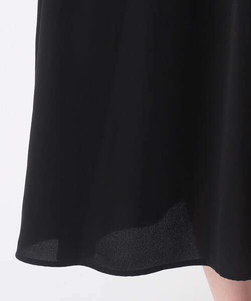 OPAQUE.CLIP（オペークドットクリップ）の「◆フィット&フレア ワンピース【イージーケア/洗濯機洗い可】（ワンピース・レディース・ブラック/ホワイト系3・38/40）」の11枚目の写真