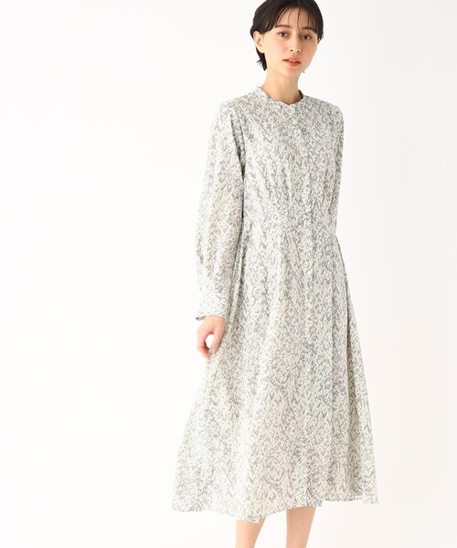 OPAQUE.CLIP（オペークドットクリップ）の「◆フィット&フレア ワンピース【イージーケア/洗濯機洗い可】（ワンピース・レディース・ブラック/ホワイト系3・38/40）」の17枚目の写真