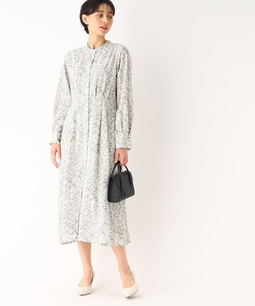 OPAQUE.CLIP（オペークドットクリップ）の「◆フィット&フレア ワンピース【イージーケア/洗濯機洗い可】（ワンピース・レディース・ブラック/ホワイト系3・38/40）」の18枚目の写真