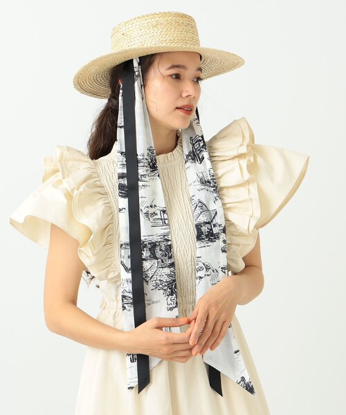 CAROLINA GLASER（カロリナ グレイサー）の「YURI × The Little BAKERY Tokyo × CAROLINA GLASER / ハット（ハット・レディース・ベージュ・ONE SIZE）」の5枚目の写真