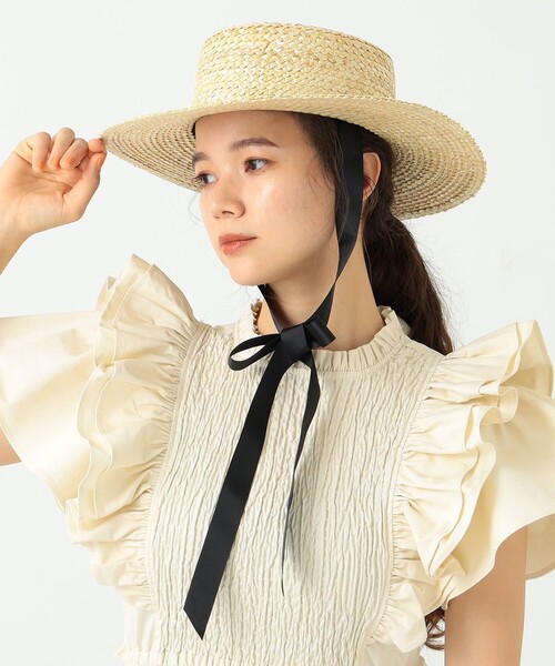 CAROLINA GLASER（カロリナ グレイサー）の「YURI × The Little BAKERY Tokyo × CAROLINA GLASER / ハット（ハット・レディース・ベージュ・ONE SIZE）」の8枚目の写真