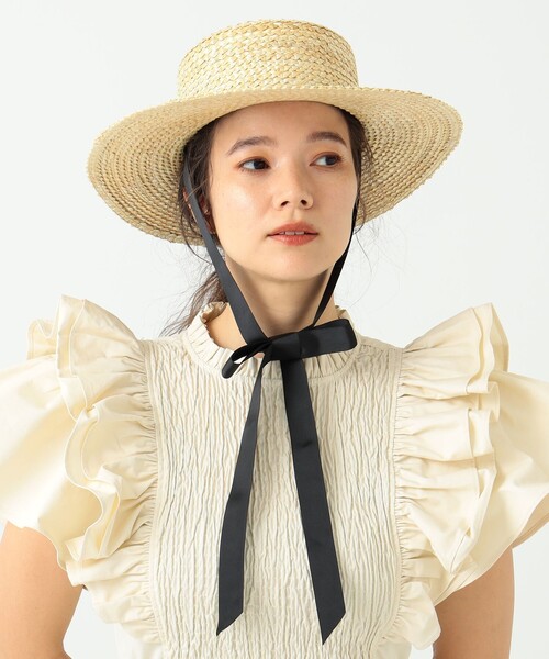 CAROLINA GLASER（カロリナ グレイサー）の「YURI × The Little BAKERY Tokyo × CAROLINA GLASER / ハット（ハット・レディース・ベージュ・ONE SIZE）」の9枚目の写真