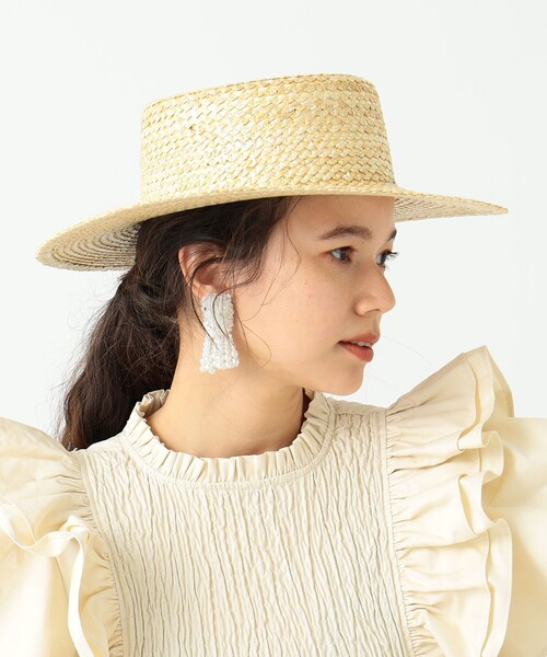 CAROLINA GLASER（カロリナ グレイサー）の「YURI × The Little BAKERY Tokyo × CAROLINA GLASER / ハット（ハット・レディース・ベージュ・ONE SIZE）」の10枚目の写真