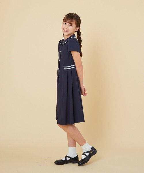 まま－る◆新品 アルジ－◆接触冷感 肩あきりぼんワンピース 130 まま－る様専用◇新品 アルジ－◇接触冷感 肩あきりぼん
