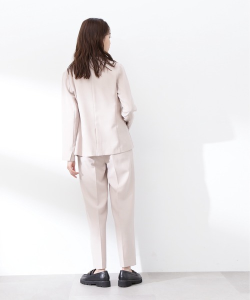 N.（N. Natural Beauty Basic）（エヌエヌナチュラルビューティーベーシック）の「ドライタッチノーカラージャケット（ノーカラージャケット・レディース・ネイビー/ベージュ・SMALL/MEDIUM）」の12枚目の写真