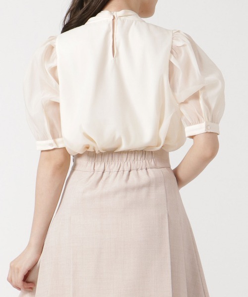 WILLSELECTION(ウィルセレクション)の「オーガンジーバックリボンブラウス(シャツ/ブラウス・レディース・ミント/ベージュ/オフホワイト・MEDIUM)」の17枚目の写真