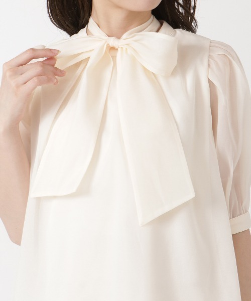WILLSELECTION(ウィルセレクション)の「オーガンジーバックリボンブラウス(シャツ/ブラウス・レディース・ミント/ベージュ/オフホワイト・MEDIUM)」の19枚目の写真